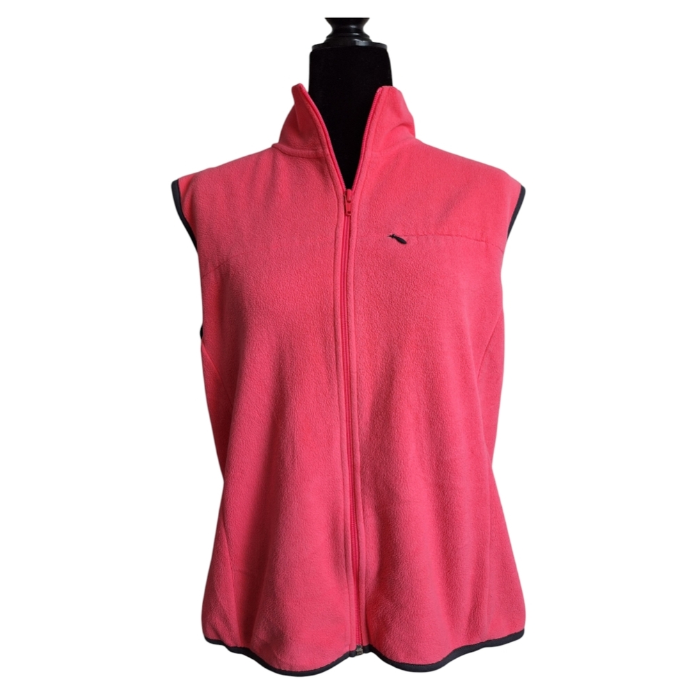GAP Hot Pink Fleece Gorpcore Sleeveless Zip-Up Vest - Size XL